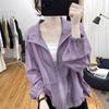 WURHUDC Sheer Lightweight UV Sun Long Everyday Commuting Hoodie, Outerwear, Protection, See-Through Jacket, Thin, Spring, Summer, Autumn, Women's Top,