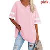 Women's Striped T-Shirt V-Neck T-Shirt Half Sleeve Comfort Top