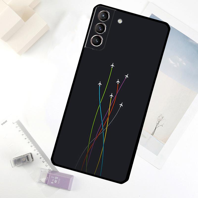 Plane Fly Your Dreams Phone Case For Samsung Galaxy S24 FE S23 Ultra S21 S22 S25 S26 Ultra S10 Plus S20 FE Cover