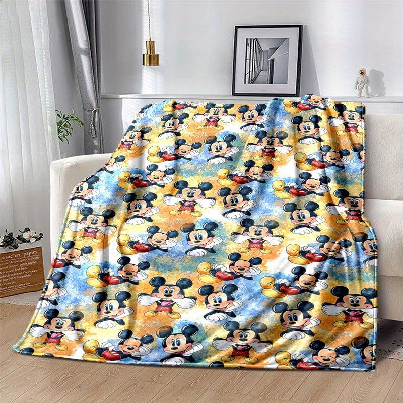 Mickey & Minnie Decke Weiche, Warme Flanell-Kuscheldecke für das Sofa, Weiche Warme Bettwäsche-Tagesdecke, Einzigartige Geschenkidee.