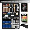 KALOUR 95Piece Sketching and Drawing Art Set with 3color Sketch Book and Pastel Paper Graphite Charcoal and Pastel Pencils Comp