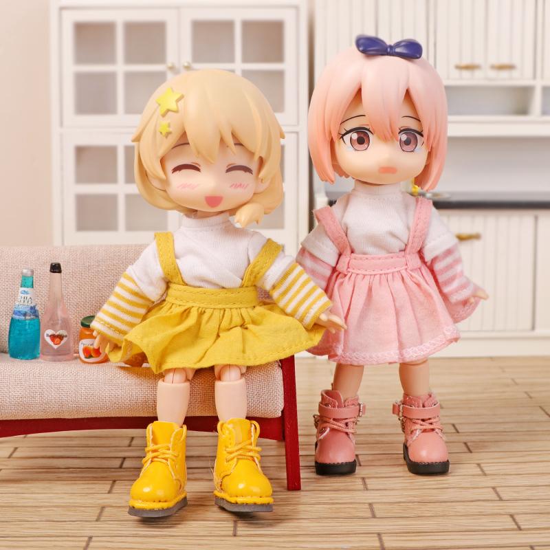 OB11 Clothes Cat Pudding Sweater Hooded Jacket Shorts Shoes for Molly, YMY, GSC Body, 1/12bjd Doll Clothes Toy Clothing