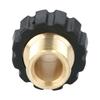 Brass Double Nipple M22x1 5 Male Hose Connector Coupling Designed for Connection of For High Pressure Water Nozzles and Torches