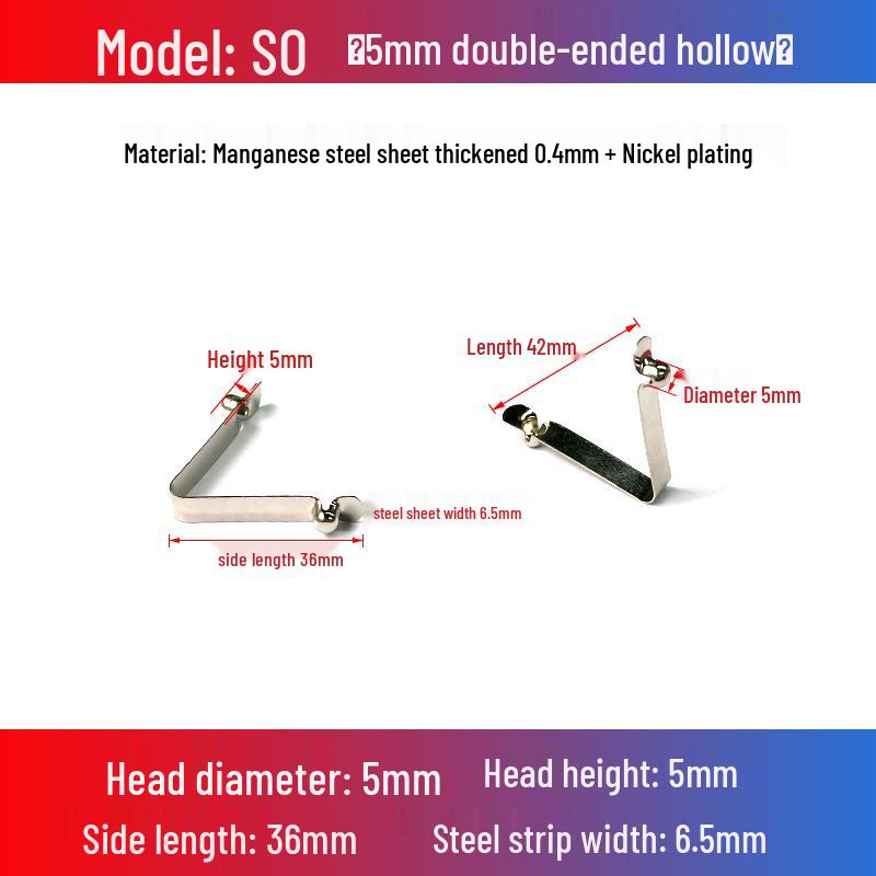 V-Shaped Spring Clip Buckle for Telescopic Tube and Tent Stroller Positioning