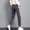 Single/plus Velvet Corduroy Pants Ladies's Fall and Winter Korean Version of The Straight Casual Loose Sports Pants