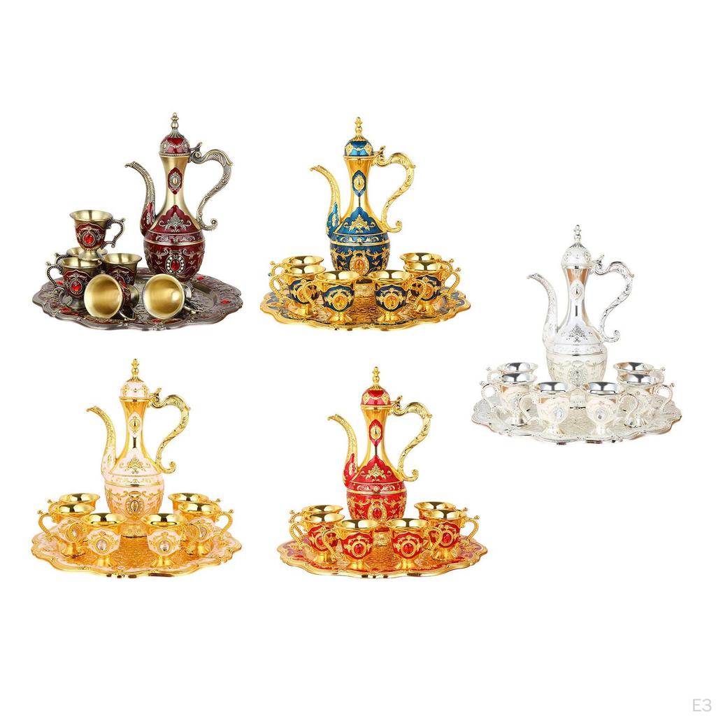 Set Flagon Glass Dispenser Carafes Tableware for Wedding Festaival Birthday Novelty