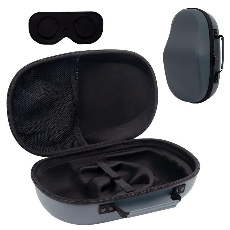 Portable Carrying Bag with Len Cover For Meta Quest 3 VR Headset Game Controller Storage Bag Anti-Scratch Protective Mesh Pocket