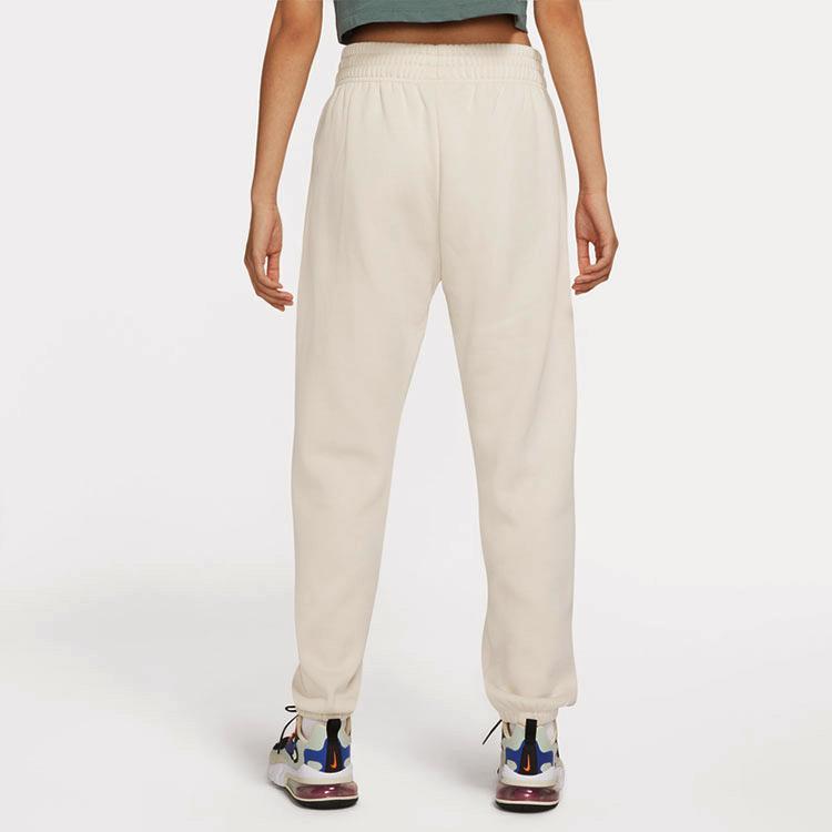 Nike Sportswear Essential Fleece Solid Color Sports Long Pants Spring Women Bottoms White BV4090-219