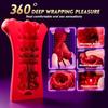 Deep Blowjob Pocket Pussy Pump 4 IN1 Penis Vibrator 9 Modes Training Stroker Toy for Men Women