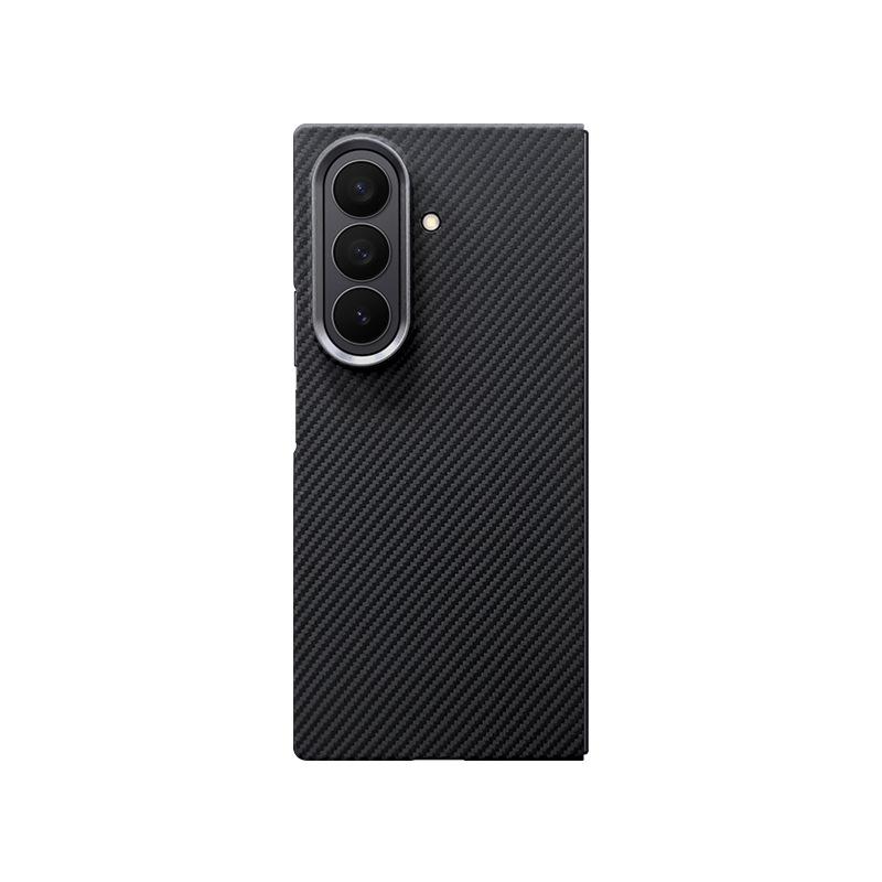 Applicable To Samsung Zfold7 Kevlar Mobile Phone Case Carbon Fiber Fold7 Magnetic Mobile Phone Case Anti-drop Protective Case