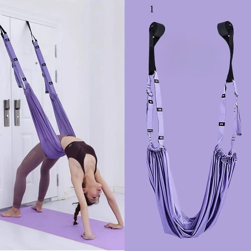 1 Stück Aerial Yoga Hängeseil für den Heimgebrauch, Ausrüstung für Spagat-, Handstand- und Rückbeugentraining, Tür-Dehnband, Elastisches Band