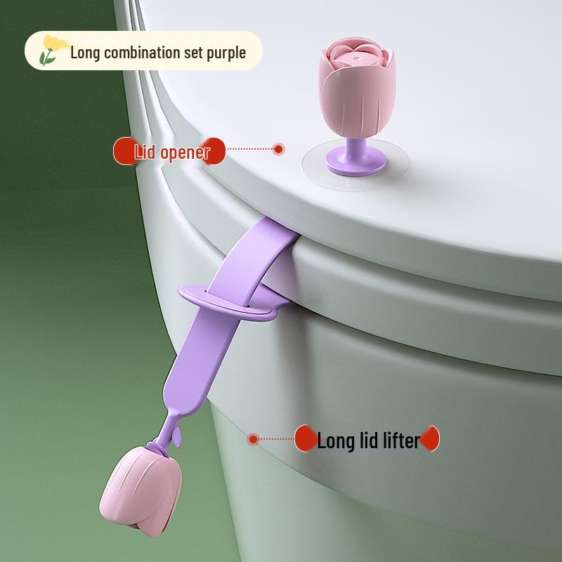 Hands-Free Silicone Toilet Lid Lifter - Portable, Smart Home Solution