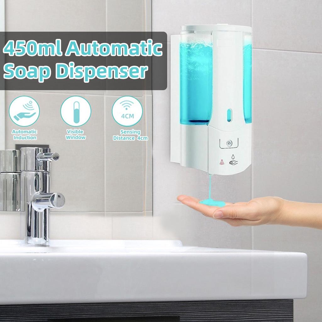 Soap Dispenser Automatic Touchless Hand Sanitizer Dispenser No Drilling Wall Mounted 280ml Smart Infrared Sensor Foaming Soap Dispenser for Bathroom Hospital Hotel Office Soap Dispenser Automatic Touchless Hand Sanitizer Dispenser No Drilling Wall Mounted 280ml Smart Infrared Sensor Foaming Soap Dispenser for Bathroom Hospital Hotel Office