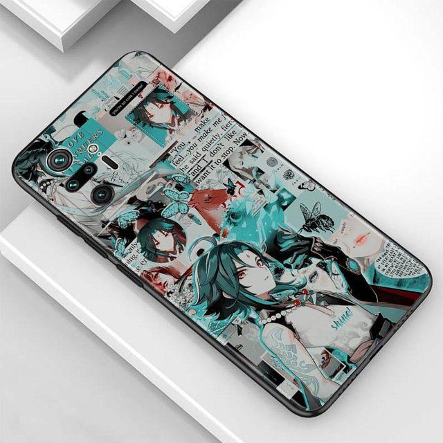 Fall Für Redmi Hinweis 10 Pro Max 9 9t 9s 8 8t 7 Abdeckung Tpu Fundas Für redmi K40 Pro Plus 9 9a 9c Shell Genshin Auswirkungen Anime