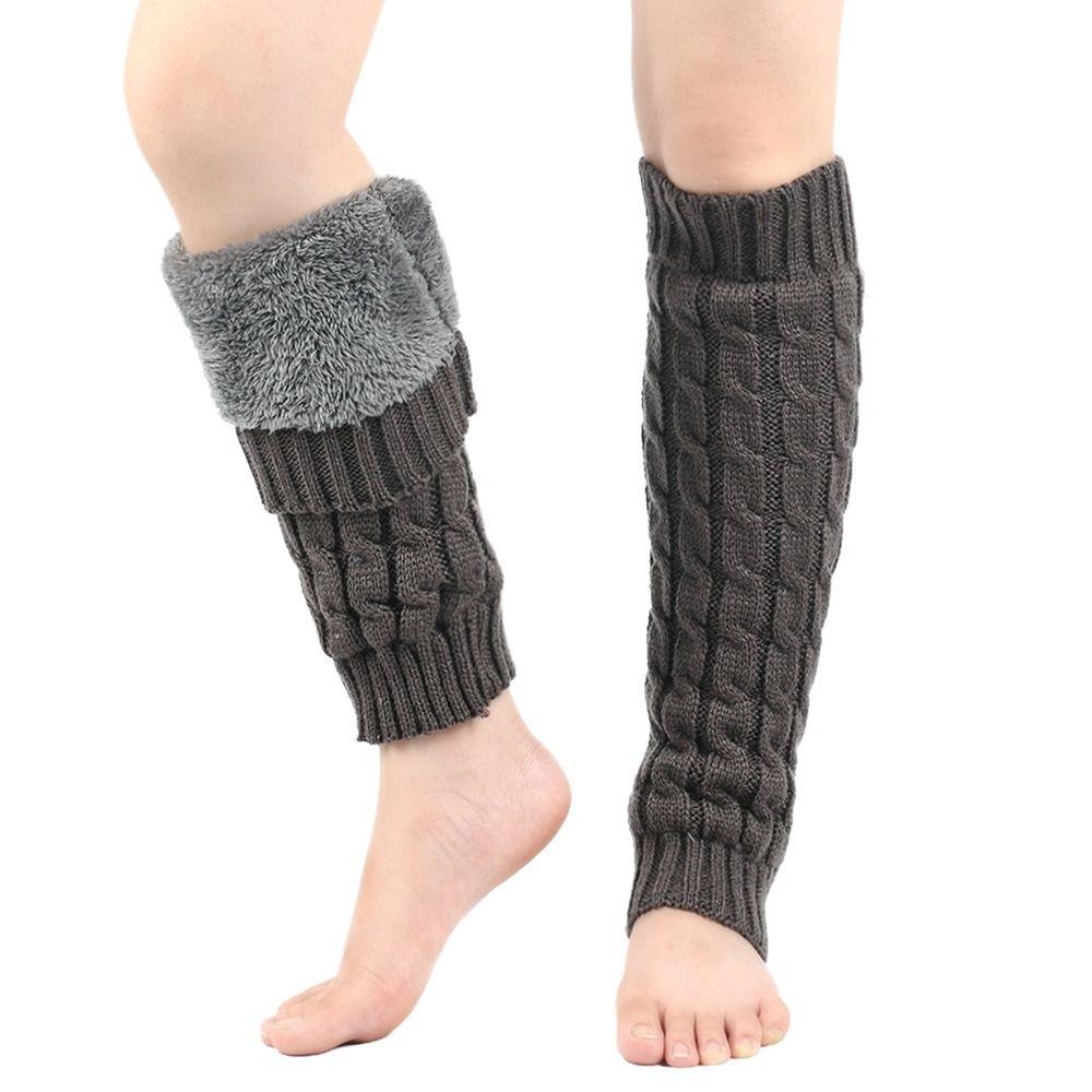 Twist Pattern Winter Boot Socks Knee High Plush Pile Long Socks Women Leg Warmers Autumn Winter