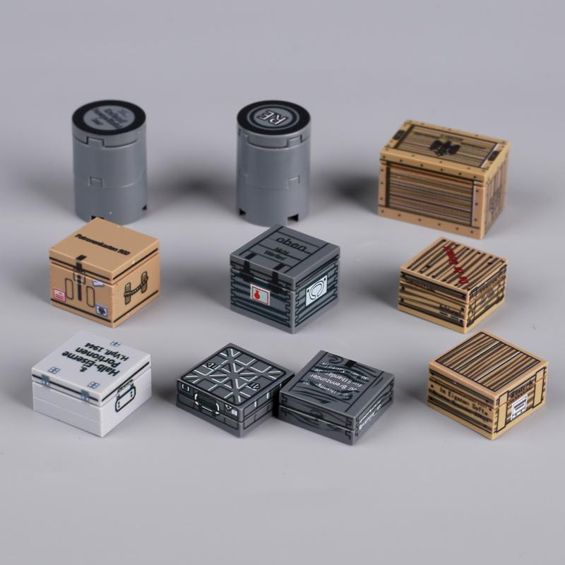 Toys Model Military Accessories Model WW2 Building Blocks Battlefield Blockhouse Sentry Tower Command Post Bunker Gift