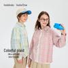 Balabala Kids' Plaid Long-Sleeve Shirt Jacket