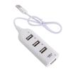 Computer Accessories Hub Adapter Notebook Receiver USB Splitter Multiple Expander 4 Port USB 2.0 Hub Power Adapter USB Hub