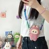New Cute Children's Silicone Messenger Bag Cartoon Color Doll Boys and Girls Change Storage Bag Mini Earphone Bag
