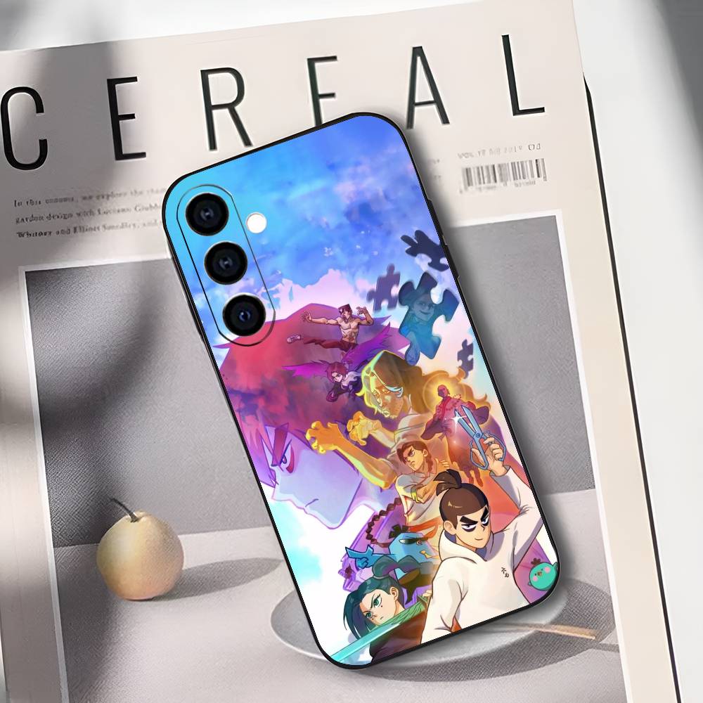 

S-Scissor S-Seven Anime Phone Case For Samsung Galaxy A73,A72,A71,A70,A53,A52,A51,Soft Silicone Black Cover Samsung a32 5g