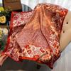New Luxury Brand 90*90cm Silk Satin Square Scarf Women Hijab Bandana Headband Ladies Shawls Bag Wrap Muffler Neckerchief Foulard