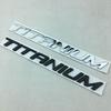 1X Metalowe 3D LOGO TITANIUM NA TYLNĄ KLAPĘ BŁOTNIK ODZNAKA EMBLEMAT Do Ecosport Fiesta Focus Mondeo Edge Escape Kuga Galaxy 2014+