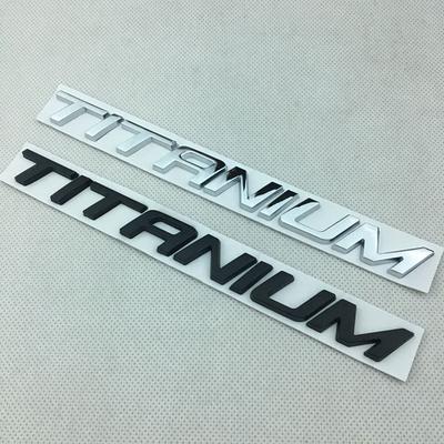 1X 3D Metal TITANIUM LOGO REAR BOOT FENDER BADGE EMBLEM For Ecosport Fiesta Focus Mondeo Edge Escape Kuga Galaxy 2014+