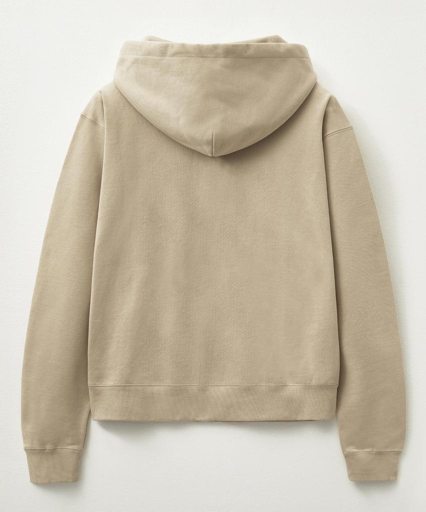 Satur Theo Cotton All Day Hoodie Zip-Up Beige (Type B)