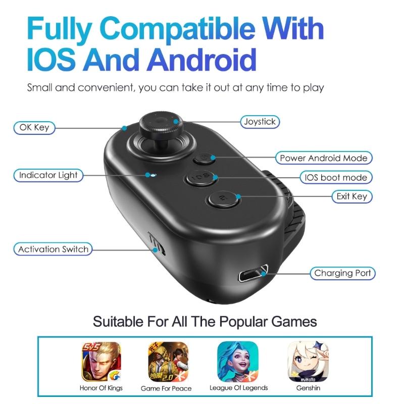 Type-C Mobile Game Controller for IOS Android Phone Wireless Joystick, Plug and Plays E-Sports Gamepad