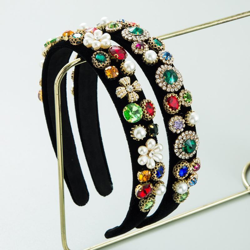 

Женская повязка на голову в стиле барокко Palace, легкая роскошная повязка на голову с тонкой кромкой, аксессуары для головы премиум-класса