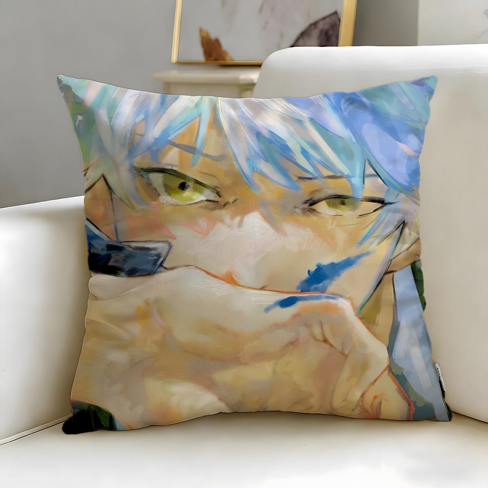Anime Blue Period Cushion Cover Soft EasyWash Pillow Case Versatile for Couch Bed Travel and Office