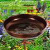 Bird Bath for Garden Metal Standing Bird Bath Feeder Bowls with 5 Prongs Stakes Easy to Install for Patio Outside Yard Decor