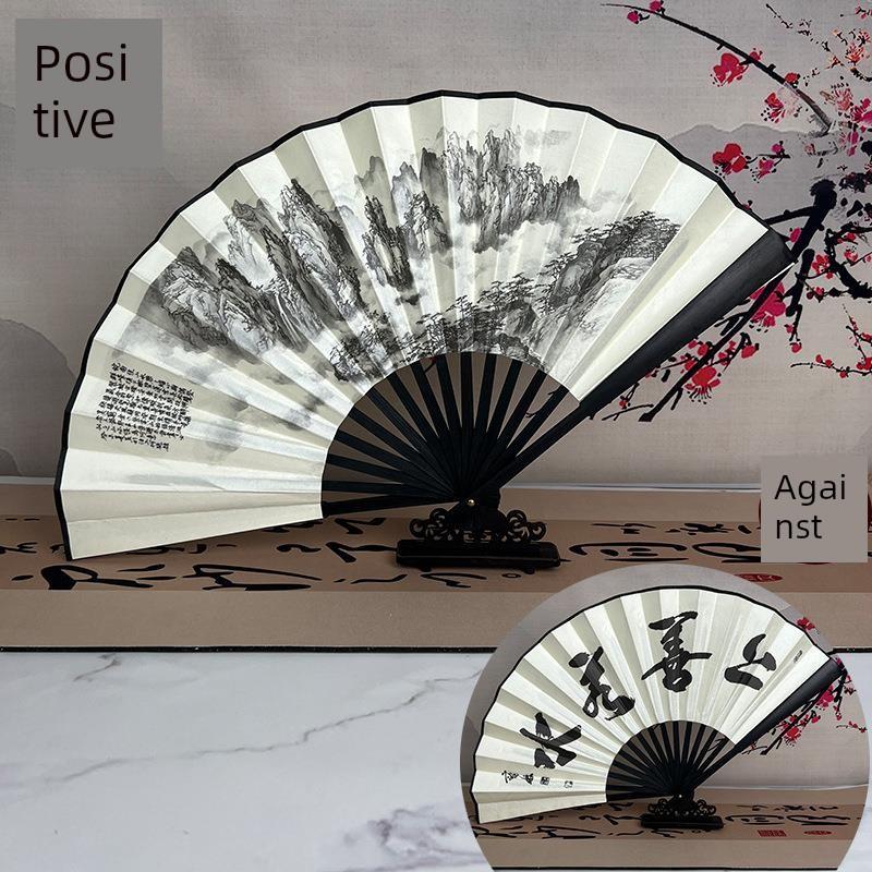 Silk Cloth Fans, Blank Folding Fans, , Custom Drawing and Calligraphy Fans, Men's Chinese Style, Ancient Style, Advertising, Calligraphy Fan, White