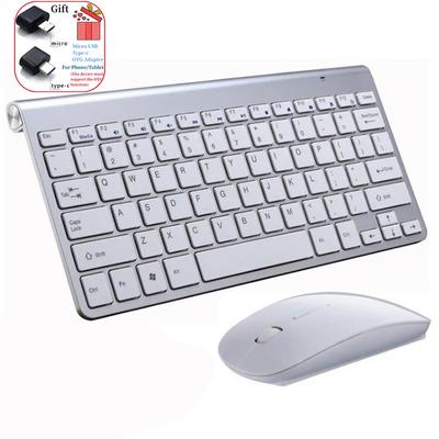 Tastiera wireless e mouse combinati Mini tastiera e mouse wireless portatili 2.4G per Windows Mac Android