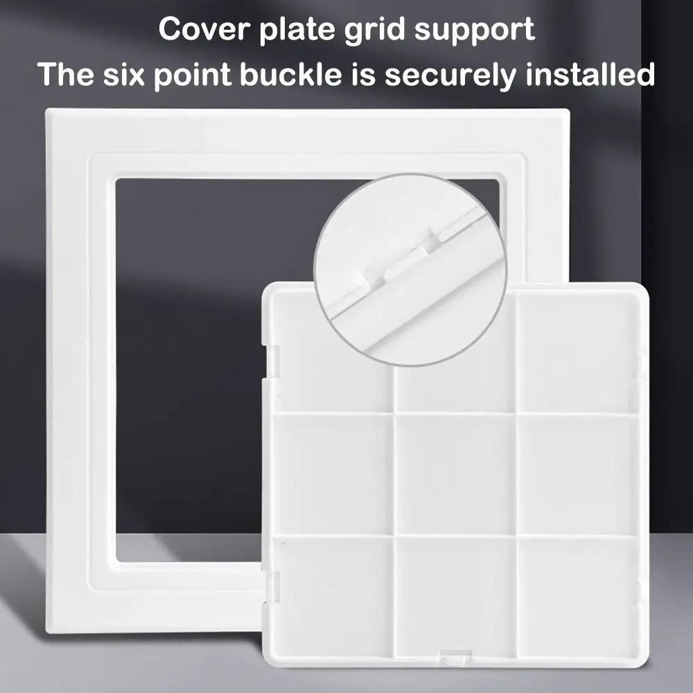 Self-adhesive Access Panel Door White Removable Opening Flap Cover Plate Plastic Hinged Access Hatch Doors Wall Ceiling