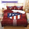 Juego de Edredón Ropa de Cama Atleti Funda de Edredón Funda de Almohada Decoración del Hogar Regalo de Cumpleaños (1 * funda nórdica + 2 * fundas de almohada, sin núcleo)