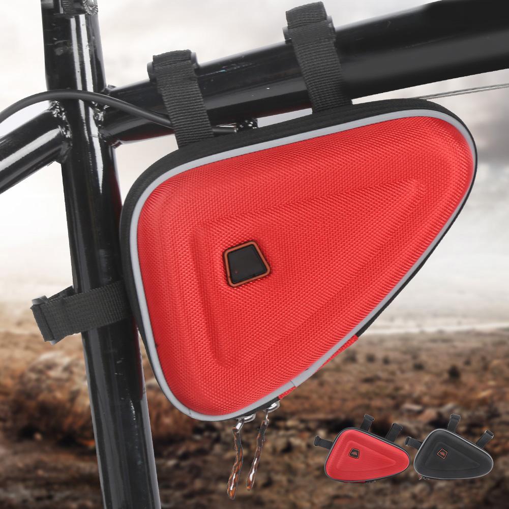 EVA Front Tube Bag Waterproof Triangular Mountain Frame Pannier for Phone Wallet Keys T