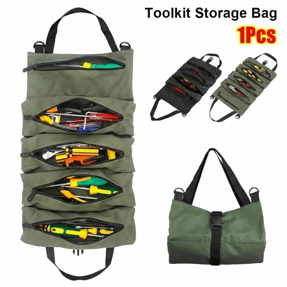 Heavy Duty Toolkit Storage Bag Waterproof Tool Organizer Tool Pouch  For Electricians Repairman