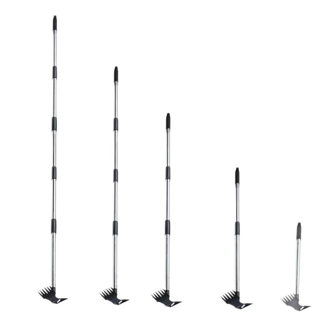 Dual-Use Detachable Weeding Rake for Gardens and Courtyards