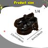 1 Pair of High Heels for Dolls, Chunky Shoes, Miniature PVC Fashion Accessories, Suitable
