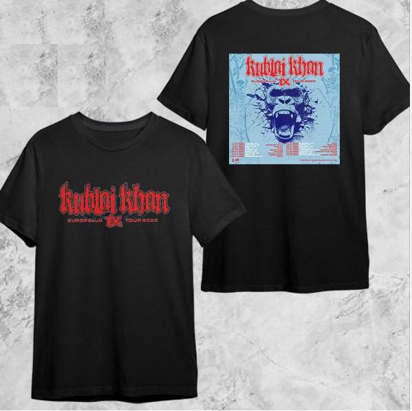 

Kublai Khan TX Europe and UK Tour Date 2025 Fan Gifts Two Sides Unisex TShirt Unisex T-Shirt XXXL