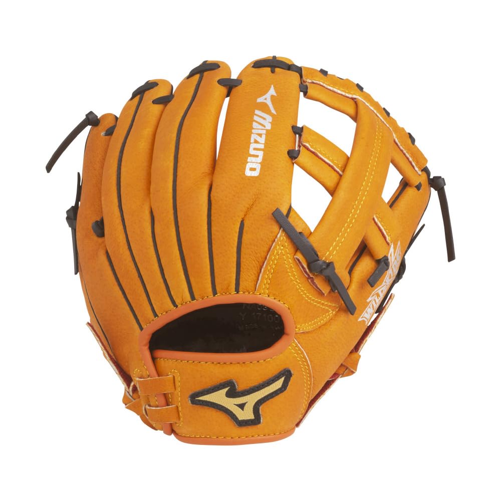 

Mizuno Youth Baseball and Softball Glove WILD KIDS 3S Clear Orange