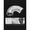 Exhaust Fan Exhaust Duct Thickened Aluminum Foil Vent Pipe Ventilating Fan Hose Kitchen Range Hood Smoke Vent Tin Paper Tube