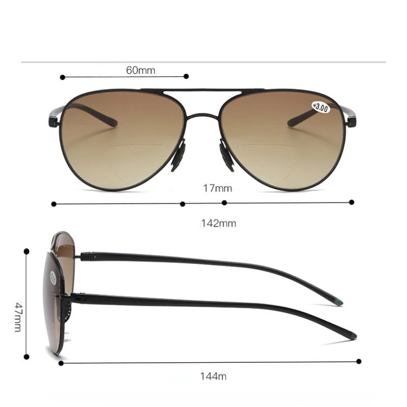 Vintage Okulary do czytania dwuogniskowe dla mężczyzn kobiet moda blisko daleko wielofunkcyjne presbiopia moda outdoorowe okulary przeciwsłoneczne do dali