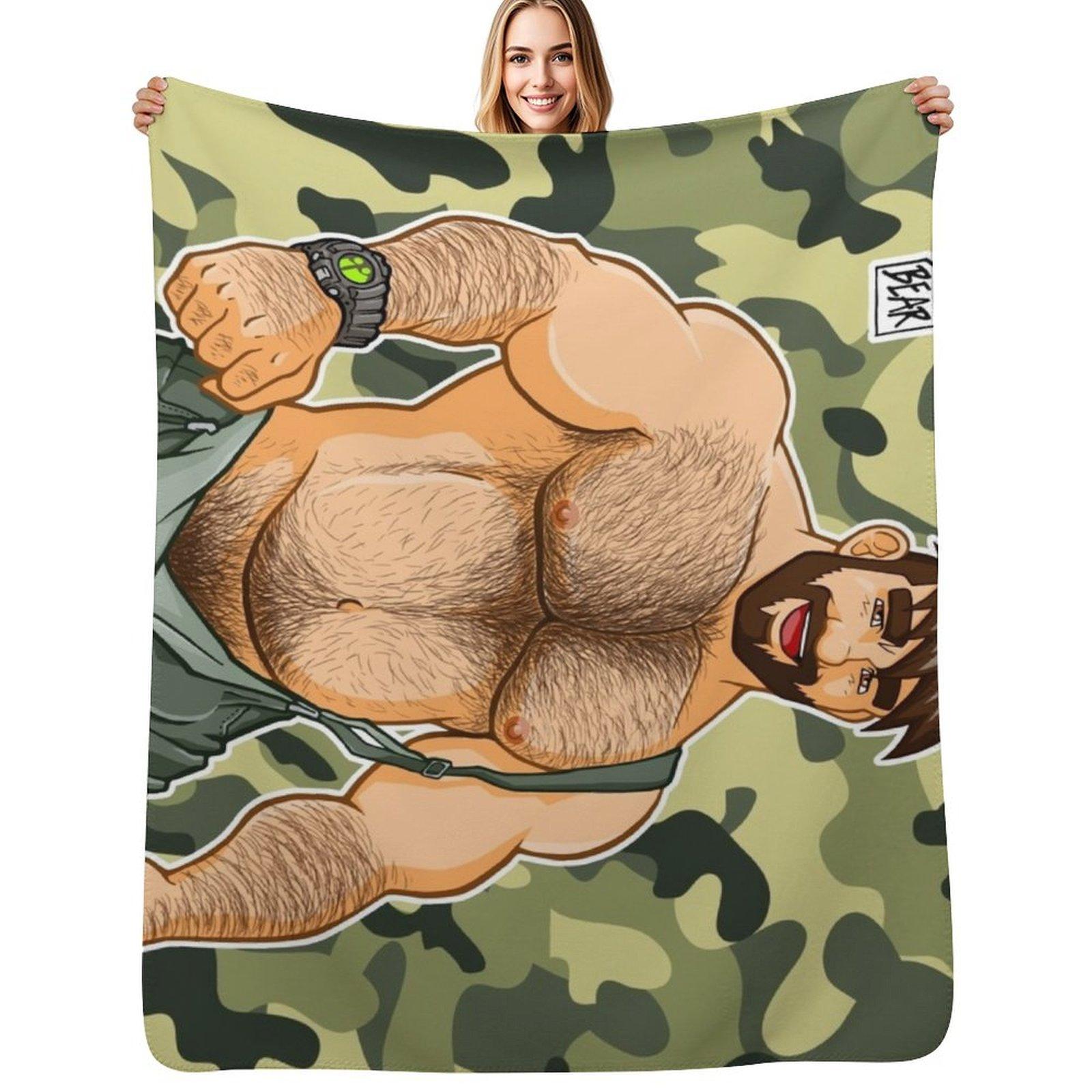 

ADAM LIKES DUNGAREES CAMOUFLAGE Throw Blanket Multi Use Warm Blanket for Living Room Bedroom 102x76cm(40x30in)
