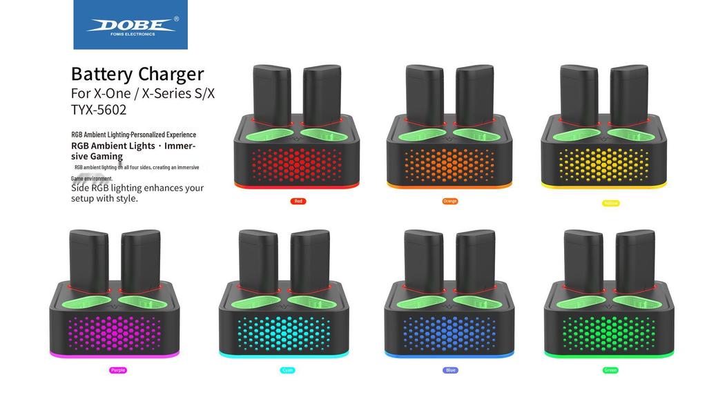 XBOX Series/One Controller Portable Battery Pack & Charging Dock with 4 Batteries.