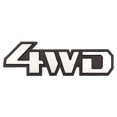 Negs-S 4WD Sticker Emblem Car Car Sticker Universal Product 1.7 X 5.5 Inches (44 X 140 Mm), Silver