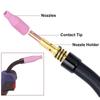 5PCS MB15AK Protection Nozzle For Mig Welder Nozzles Ceramic Nozzle For MB15 For 15AK Gasless Consumables Tips For Welding Torch