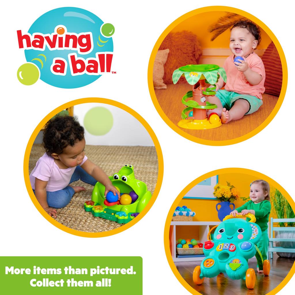 Bright Starts 2-in-1 Ball Play Walker for 6-Month-Olds, Baby Walker, Educational Toy, Model 12892