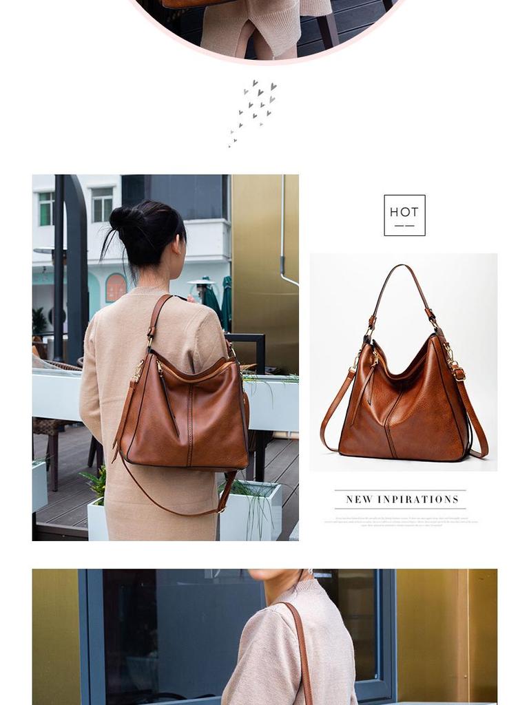 Shiling Damska Modna Torebka PU - Europejski i Amerykański Styl Torba Crossbody Tote na Ramię